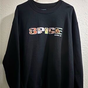 Spice Girls Black Crewneck Sweater
